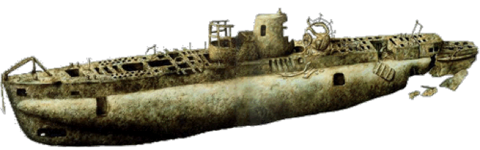 Épave du Rubis - sous-marin